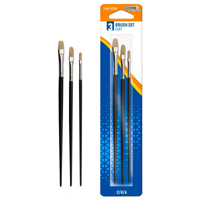 Pensule Varf Tesit, 3 Buc/Blister, 2,4,6 - S-Cool