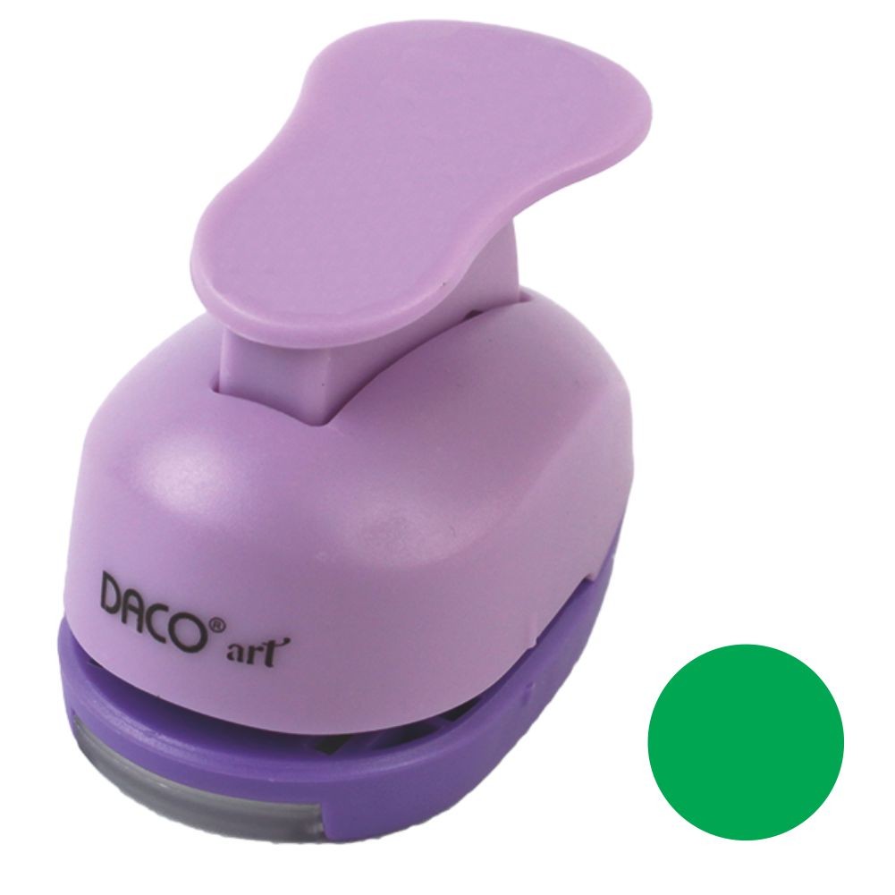 Perforator hobby mov cu model cerc de 2.5 cm utilizat în proiecte creative și scrapbooking