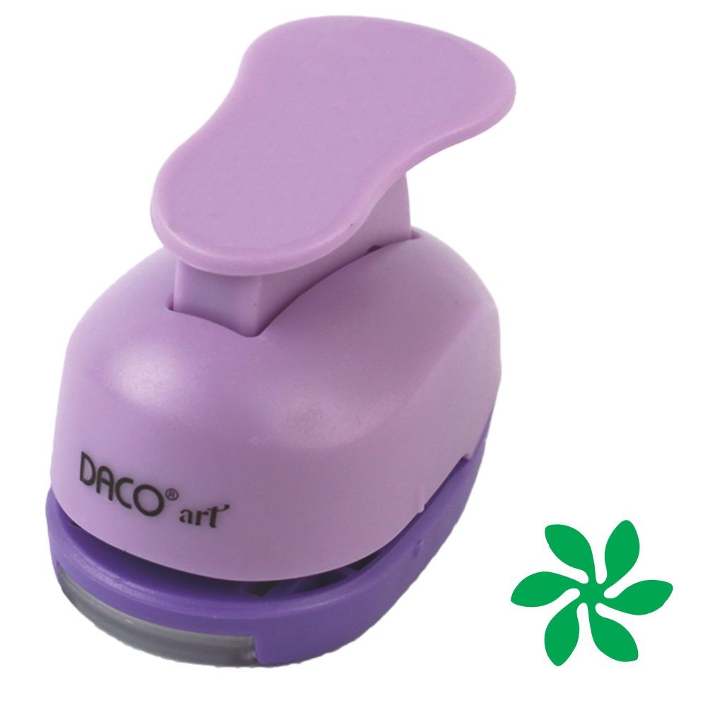Perforator hobby mov cu model floare de 2.5 cm utilizat în proiecte creative și scrapbooking.