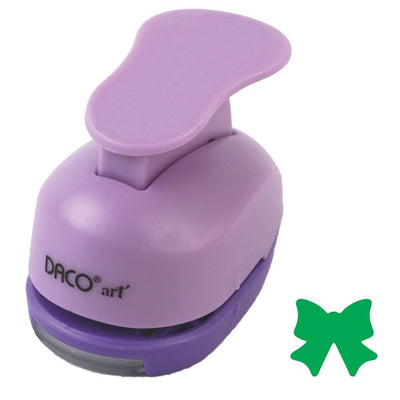Perforator hobby mov cu model fundiță de 2.5 cm utilizat în proiecte creative și scrapbooking.