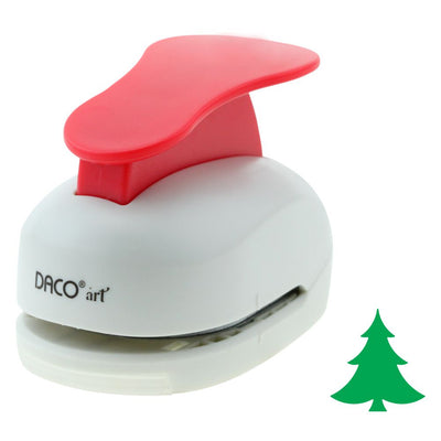 Perforator hobby cu model brad de 5 cm utilizat în proiecte creative și scrapbooking