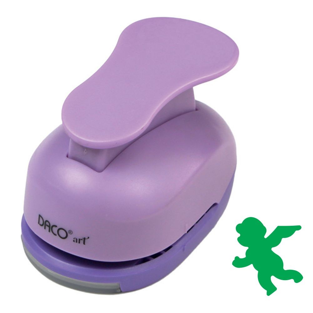 Perforator hobby cu model îngeraș de 5 cm utilizat în proiecte creative și scrapbooking.