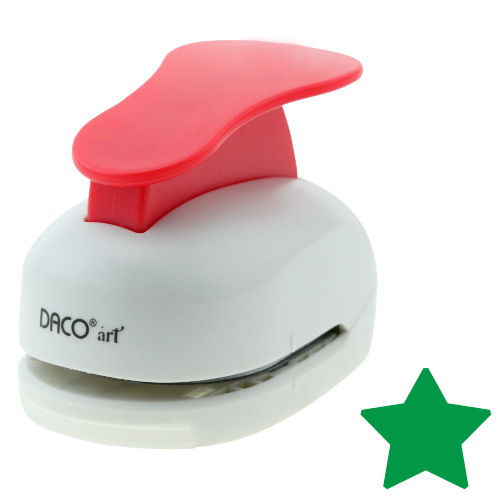 Perforator hobby cu model stea de 5 cm utilizat în proiecte creative și scrapbooking