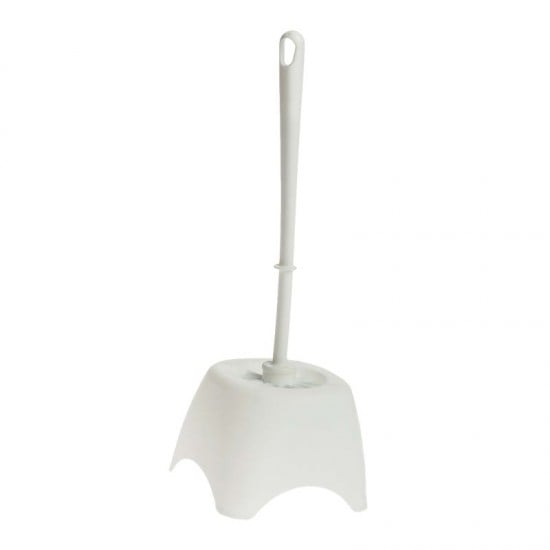 Set Toaleta Cu Perie Si Suport Plastic Dreptunghiular