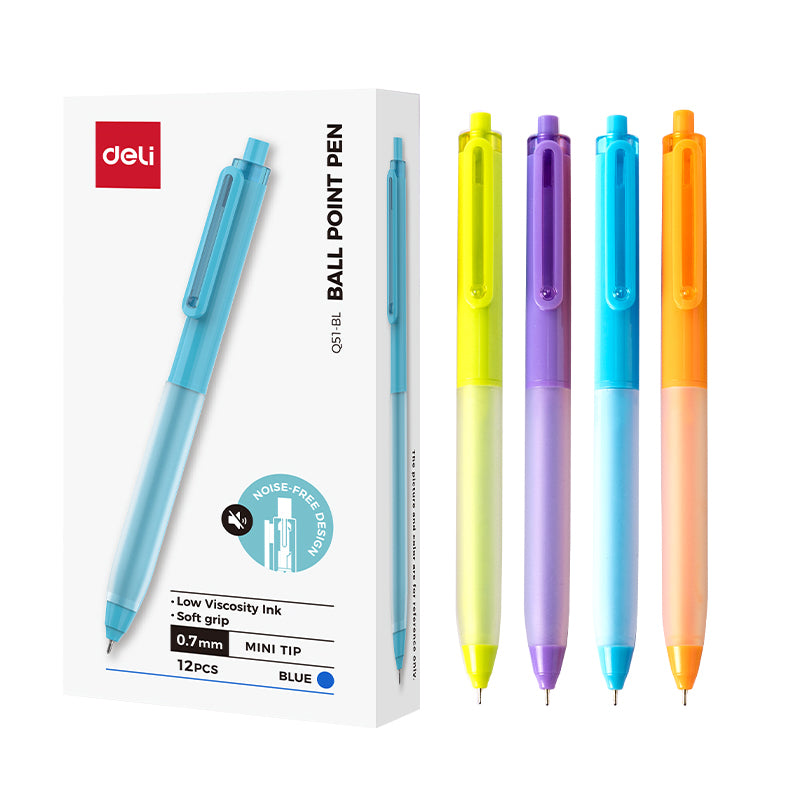 Pix Cu Mecanism 0.7Mm Corp Pastel, Albastru Softgrip Deli