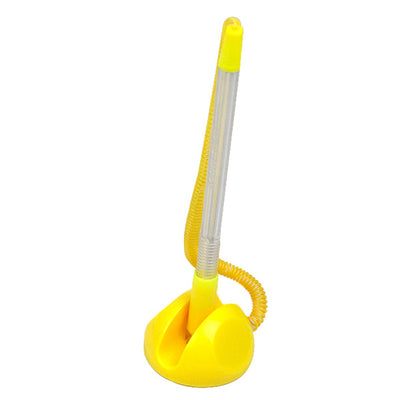 Pix Birou Cu Adeziv Si Snur Plastic Evoffice Galben