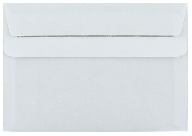 Plic alb format C6 Daco PC6825, închidere siliconică, set 25 bucăți, ideal pentru corespondență poștală și uz ocazional.
