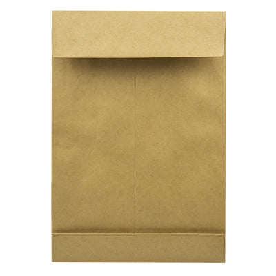 Plic Kraft C4 cu burduf de 4 cm, dimensiune 324x229 mm, gramaj 120 g/mp, ideal pentru documente A4 voluminoase și cataloage