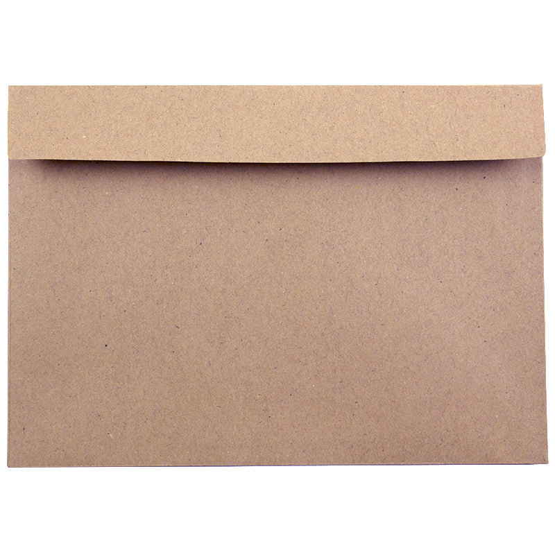 Plic Kraft format C5 cu deschidere pe latura mare, dimensiune 162x229 mm, închidere siliconică, ideal pentru corespondență profesională și sustenabilă.