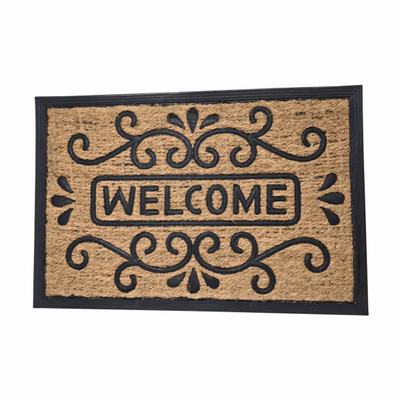 Covor Intrare Dreptunghiular Cocos Si Cauciuc 60X40Cm