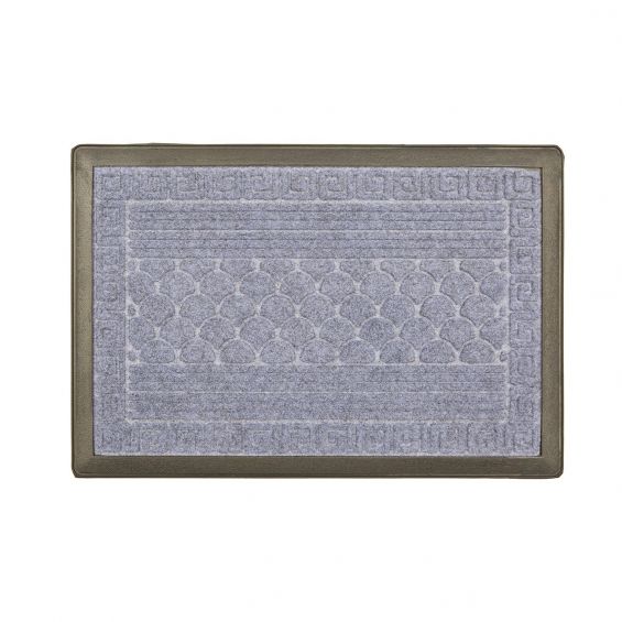 Covor intrare dreptunghiular mocheta si cauciuc 60x40cm