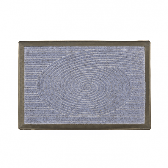Covor intrare dreptunghiular mocheta si cauciuc 60x40cm
