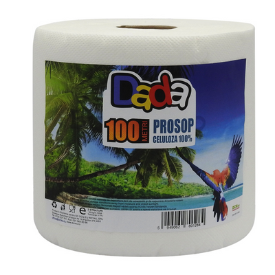 Prosop Hartie Industriala Alba Dada 1 Strat 200M