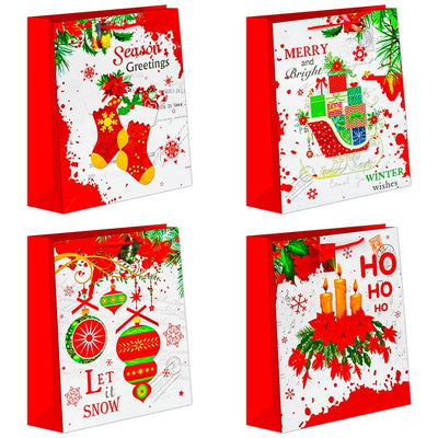 Punga cadou Craciun, 26x32x10 cm