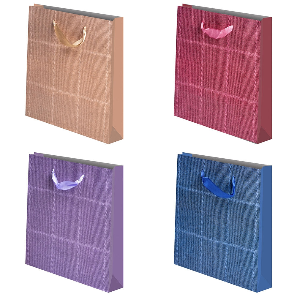 Punga cadou unicolora, Jeans, 50x70x20 cm
