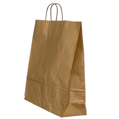 Punga Hartie Maner Rasucit 32 X 12 X 41 Cm Auriu/Alb Papiroti