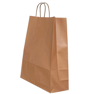 Punga Hartie Maner Rasucit 32 X 12 X 41 Cm Bronz/Alb Papiroti