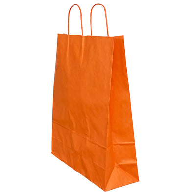 Punga Hartie Maner Rasucit 32 X 12 X 41 Cm Portocaliu/Alb Papiroti