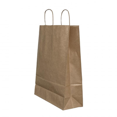 Punga Hartie Maner Rasucit 45 X 17 X 48 Cm Maro/Maro Papiroti