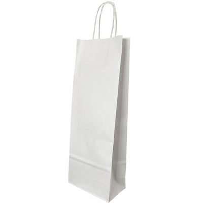 Punga Hartie Sticle Maner Rasucit 14 X 8 X 39 Cm Alb/Alb Papiroti