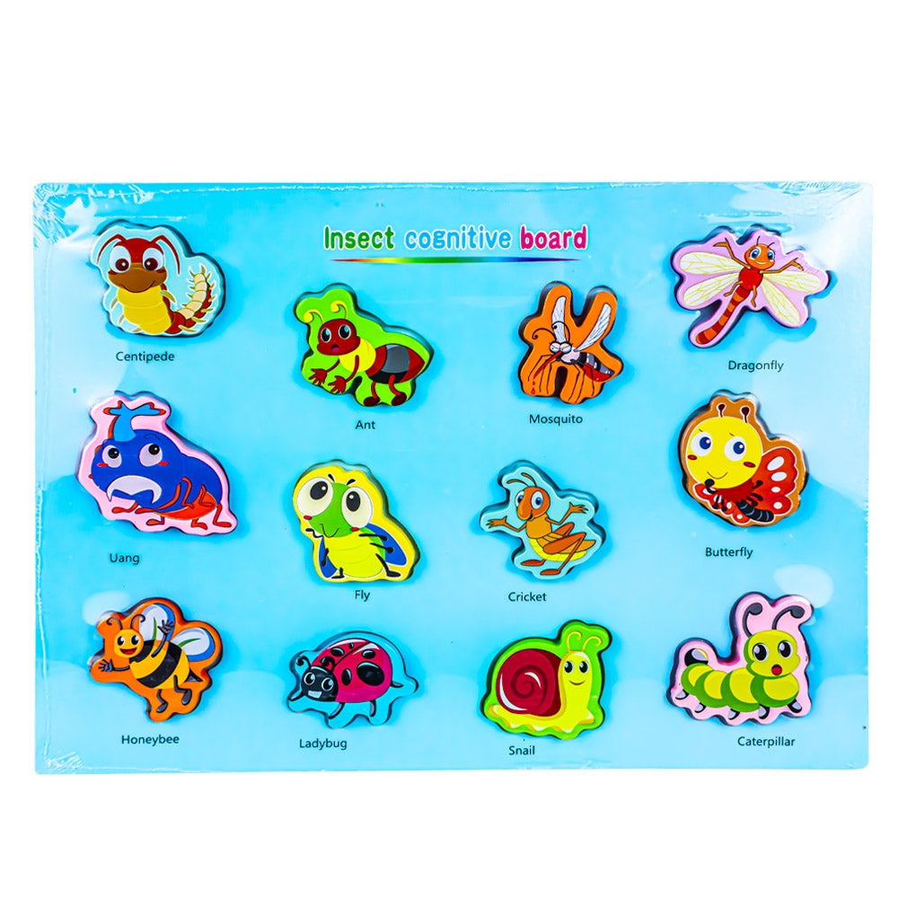 Puzzle Din Lemn, Incastru, Insecte