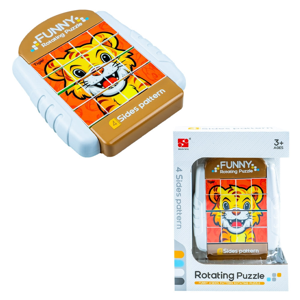 Puzzle Educativ, Cu 4 Fete, Animale