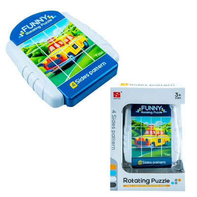 Puzzle Educativ, Cu 4 Fete, Autovehicule