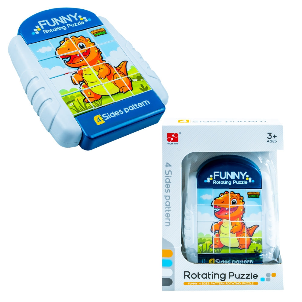 Puzzle Educativ, Cu 4 Fete, Dinozaur