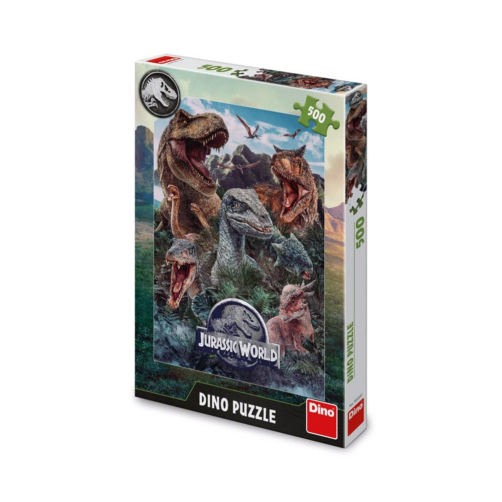 Puzzle 500 Piese, Jurasic World - Dino Toys