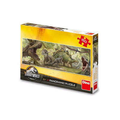 Puzzle 150 Piese, Panoramic, Jurassic World - Dino Toys