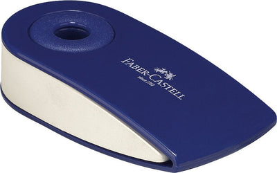 Radiera Creion Sleeve Mini Rosie/Albastra Faber-Castell
