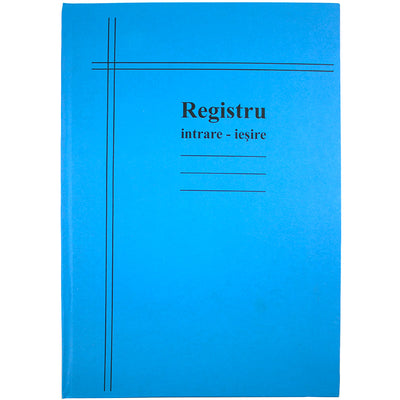 Registru Intrare Iesire A4 Vertical, Coperta Mucava