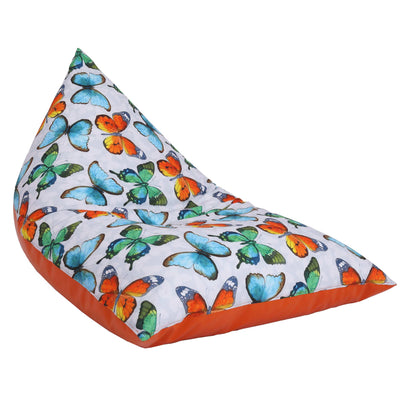 Fotoliu Puf Relax - Fluturi/Portocaliu