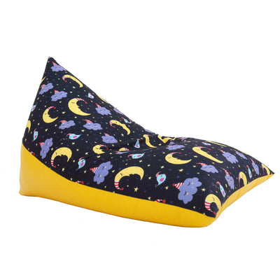 Fotoliu Puf Relax - Luna Si Nori/Galben