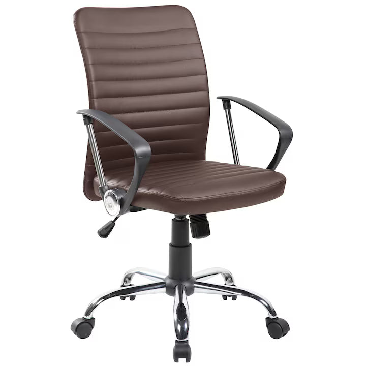 Scaun de birou ergonomic Eron, PU, Maro