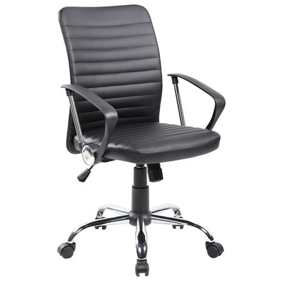 Scaun de birou ergonomic Eron, PU, Negru