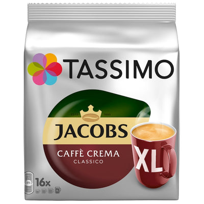 Cafea capsule Jacobs Tassimo Caffe Crema XL, 16 buc x 112 g