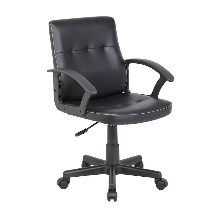 Scaun de birou Thomas piele negru