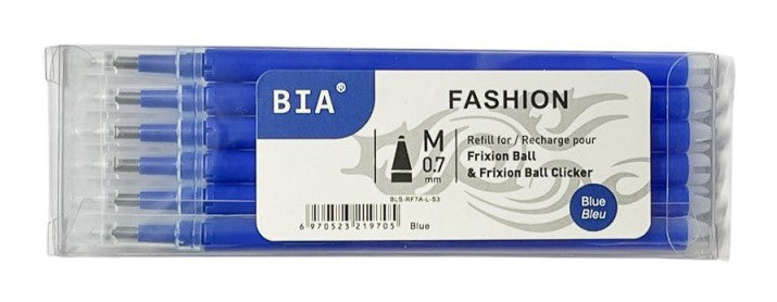 Set 6* Rezerva Roller Cerneala 0,7Mm Evoffice Albastru