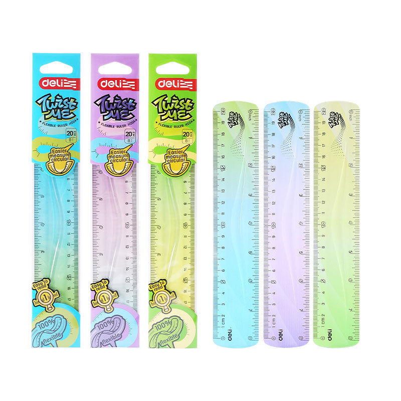 Rigla Flexibila 20 Cm Twist Me Color Deli