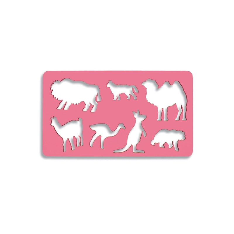 Sablon 7 animale salbatice, 21x18,5 cm - Koh-I-Noor