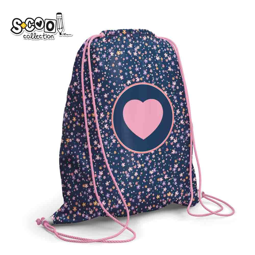 Sac sport PINK HEART, 46x35.5 cm - S-COOL