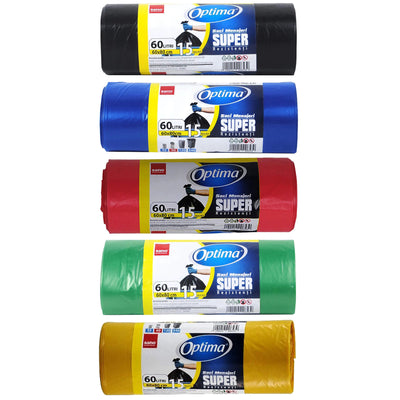 Saci Menajeri Negri Colectare Selectiva Sanooptima 35L 15Buc