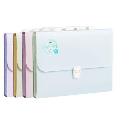 Servieta Plastic Cu Maner 13 Compartimente Diverse Culori Macarons Deli