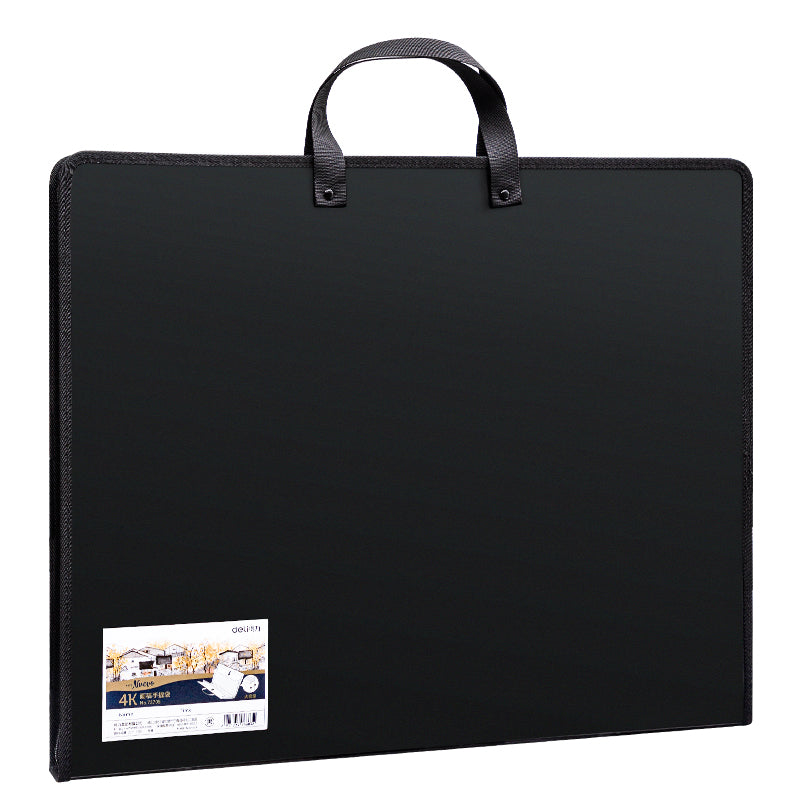 Servieta Pp Pentru Portofoliu Pictura 440X350X35Mm Neagra Deli