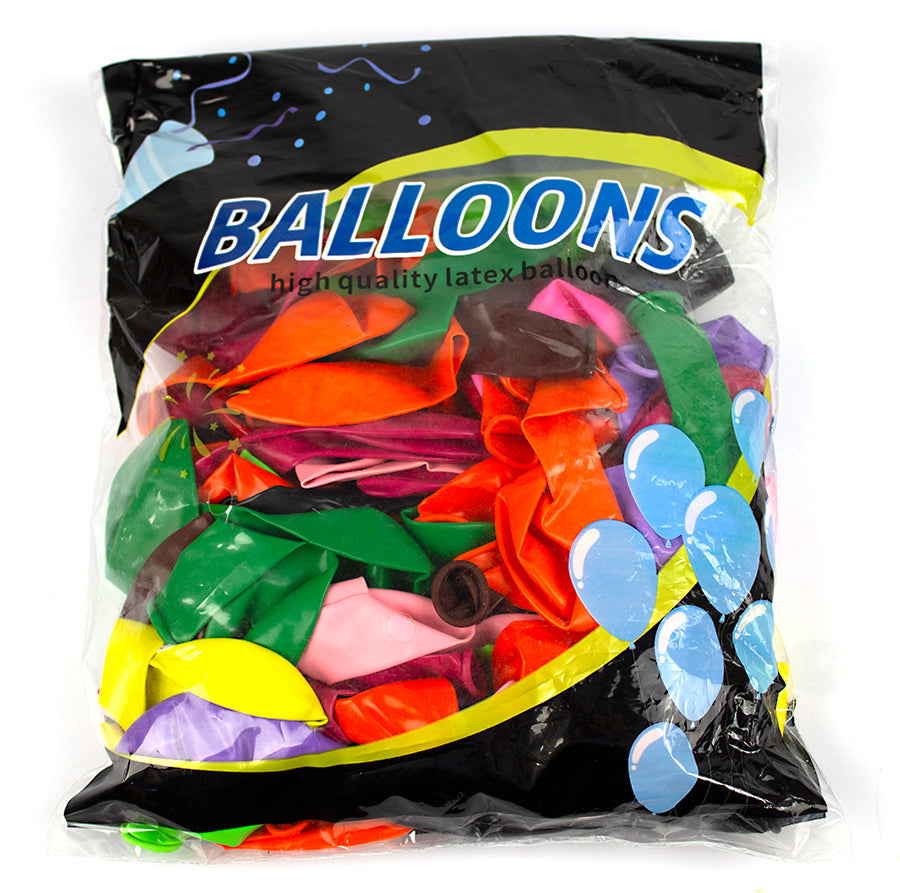 Set de 100 de baloane din latex multicolore (25 cm), ideale pentru decorarea petrecerilor, aniversărilor, nunților și botezurilor.
