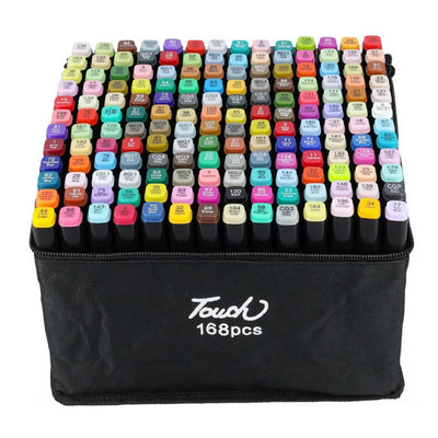 Set 168 Carioci Profesionale Cu 2 Capete, In Suport Textil Evoffice