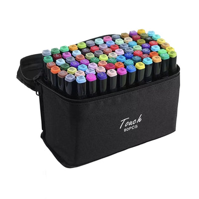 Set 80 Carioci Profesionale Cu 2 Capete, In Suport Textil Evoffice