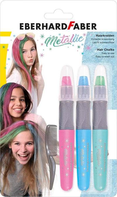 Set Colorare Par Creioane Metalizate + Pieptan Eberhard Faber