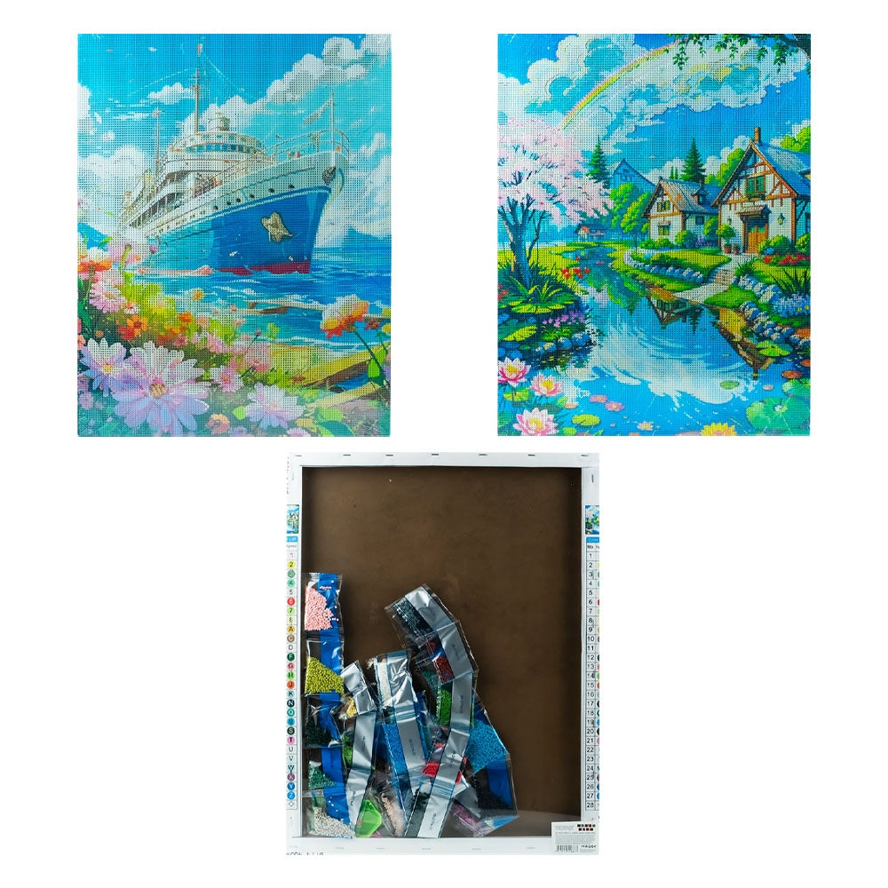 Set creativ, Mozaic cu diamante, canvas 40x50 cm
